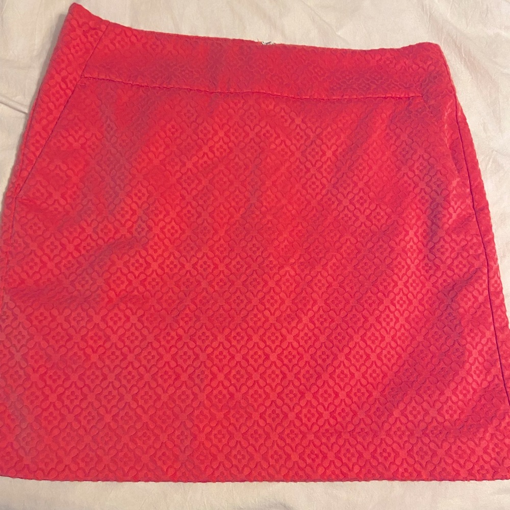 Ann Taylor coral skirt size 10 petite with pockets! NEVER WORN!!